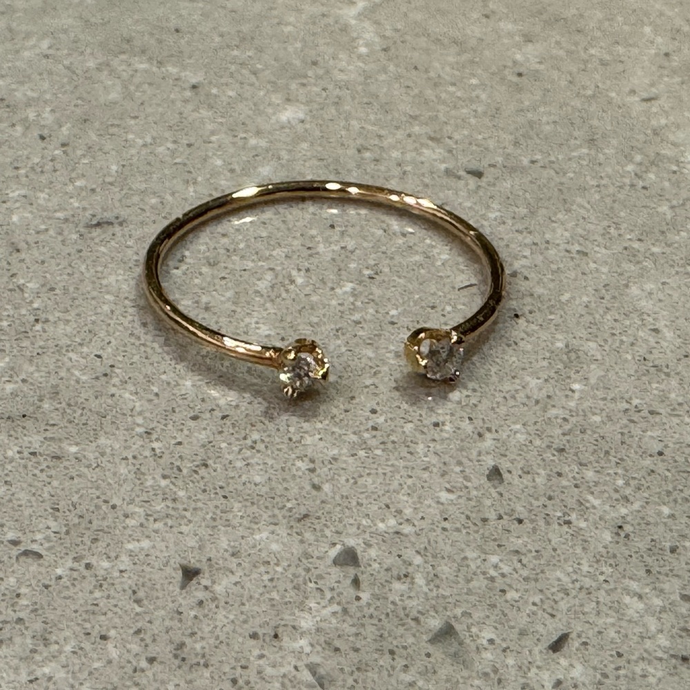 NEW, ZOE CHICCO DIAMOND ACCENT CUFF RING!